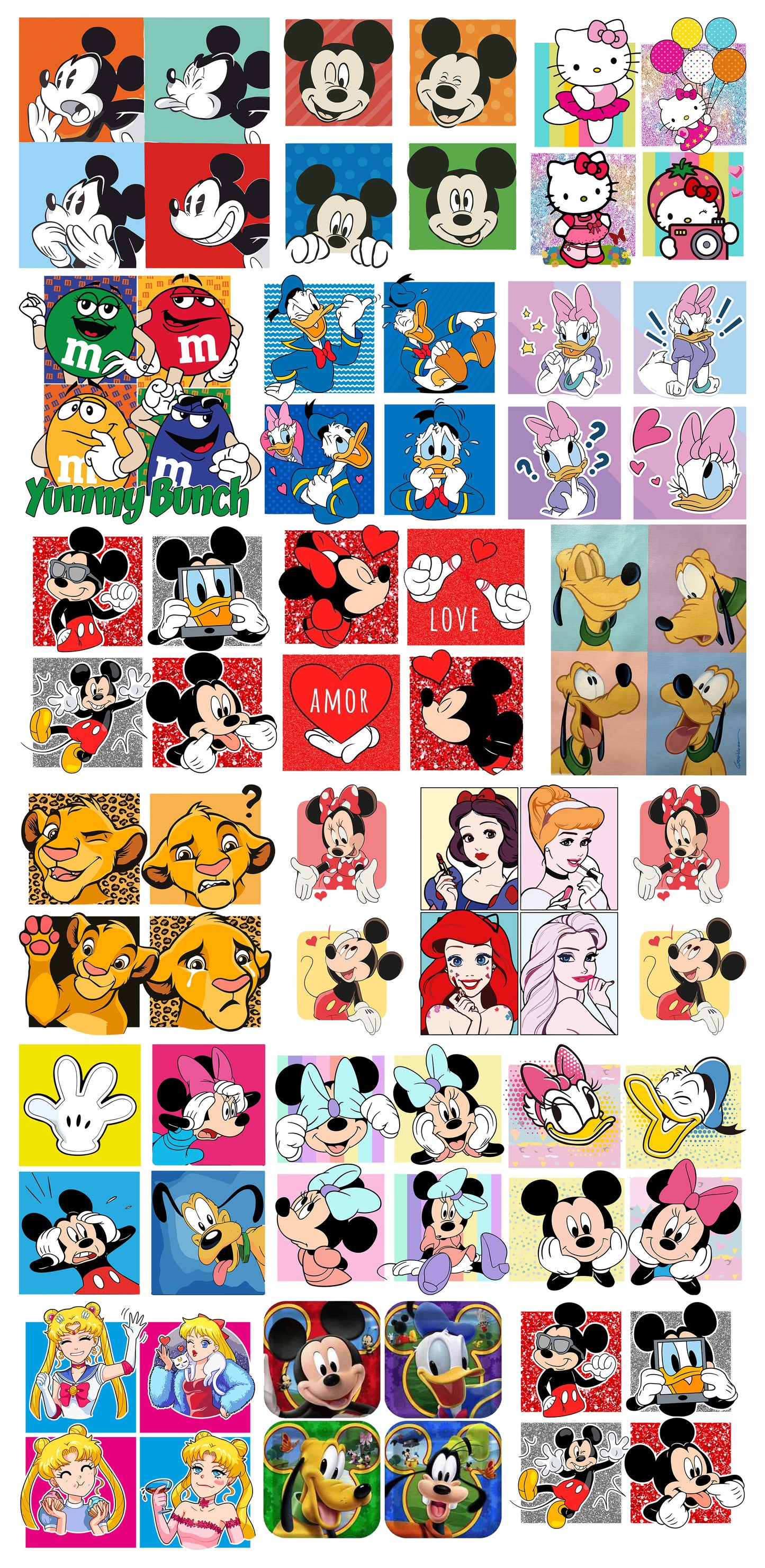 4'lü Disney Karakterleri Set