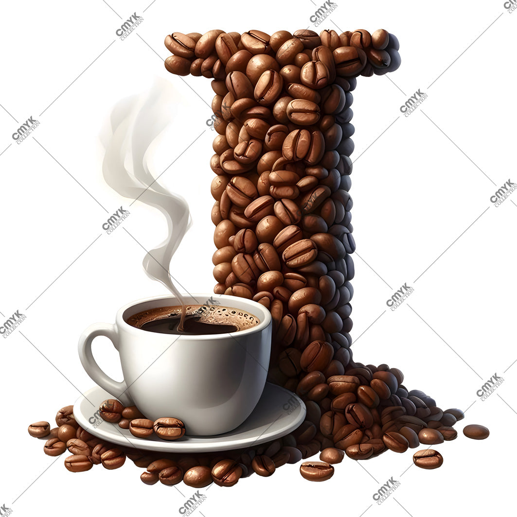 KAHVE HARFLER DTF TRANSFER- I