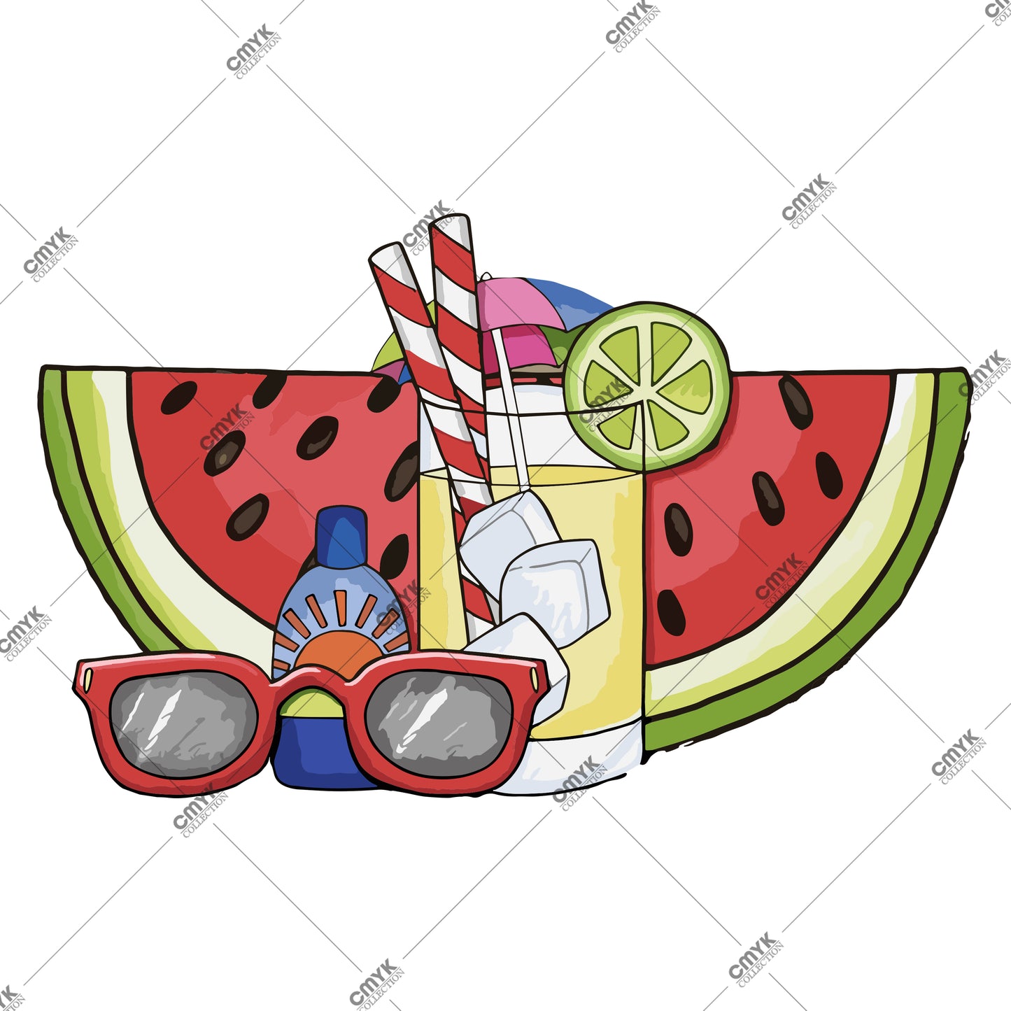 YAZ KOLEKSİYONU DTF TRANSFER -0013 (25 cm)