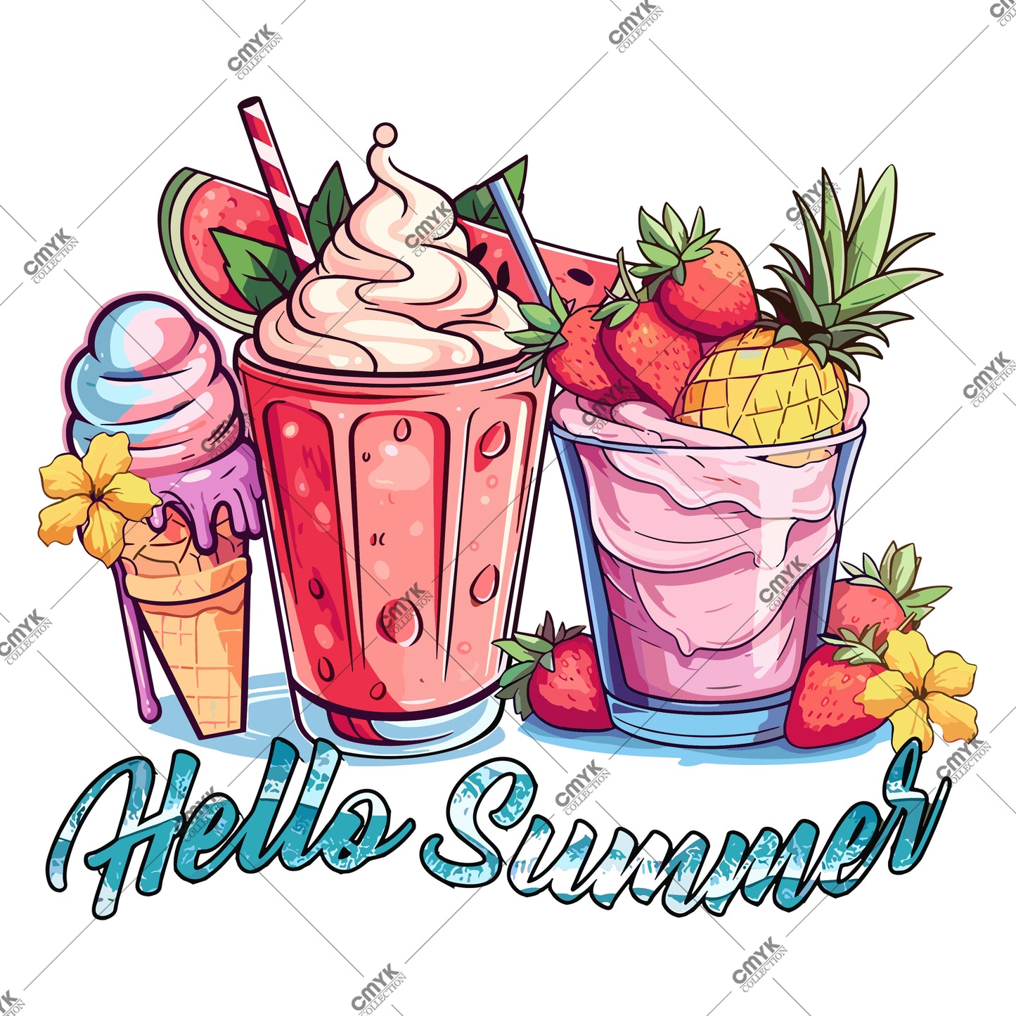 YAZ KOLEKSİYONU DTF TRANSFER -0016 (25 cm)