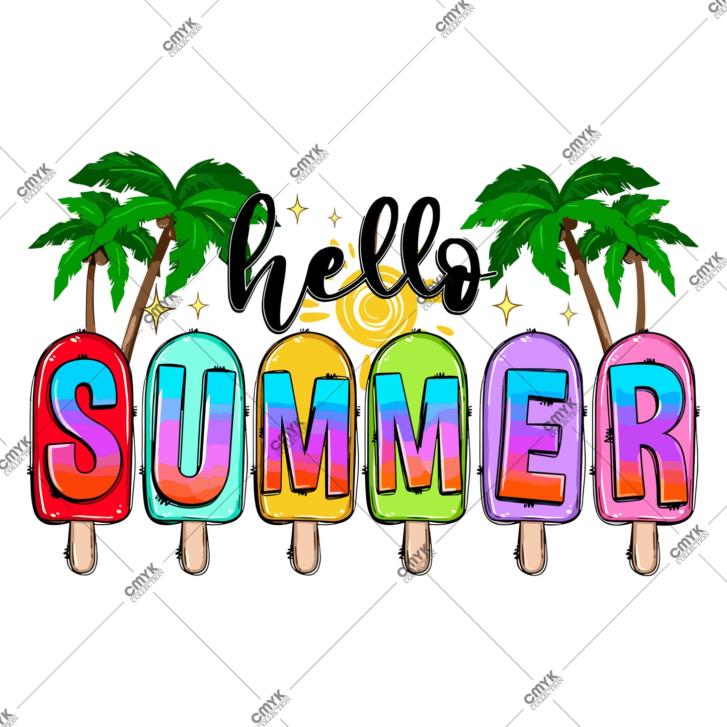 YAZ KOLEKSİYONU DTF TRANSFER -0002 (25 cm)