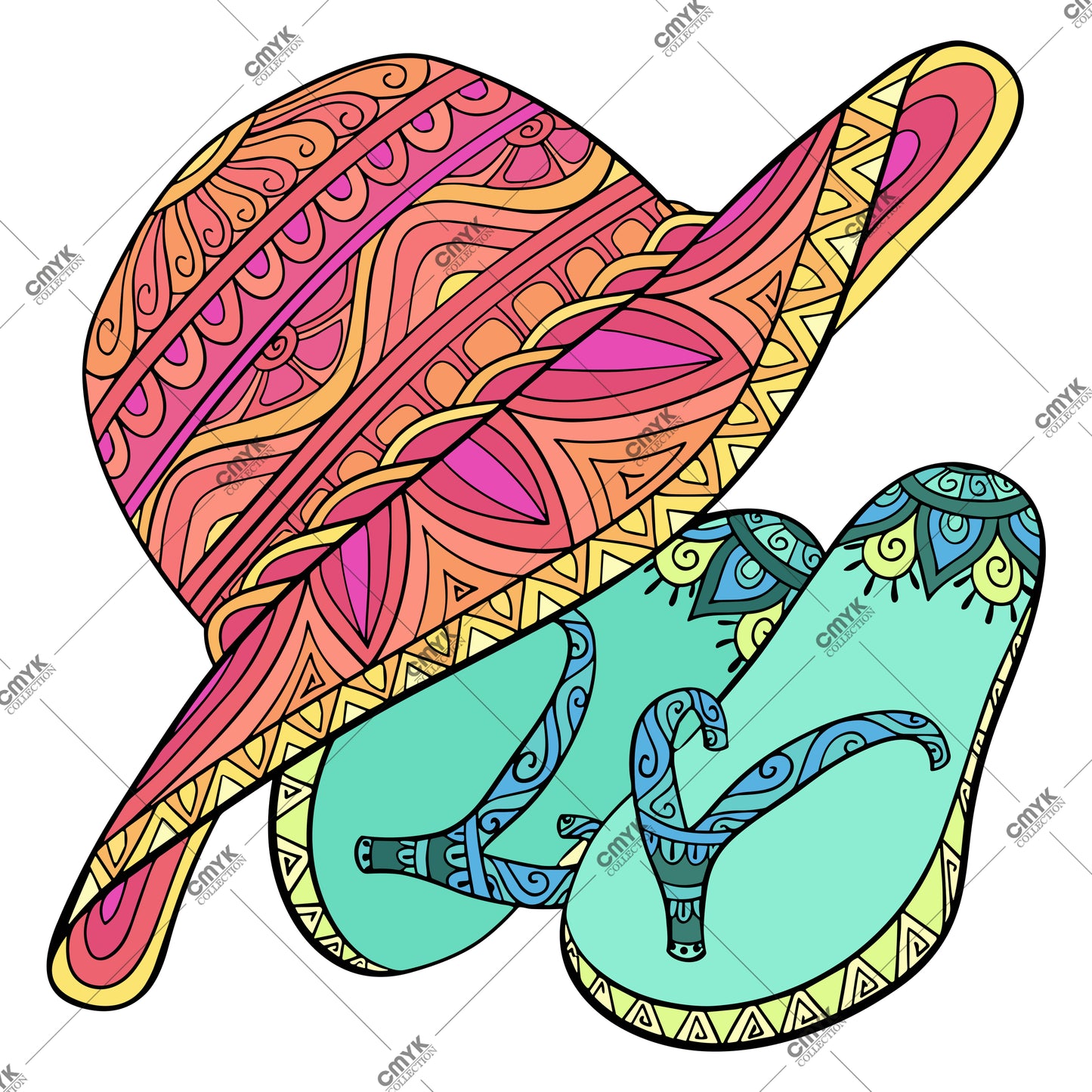 YAZ KOLEKSİYONU DTF TRANSFER -0027 (25 cm)