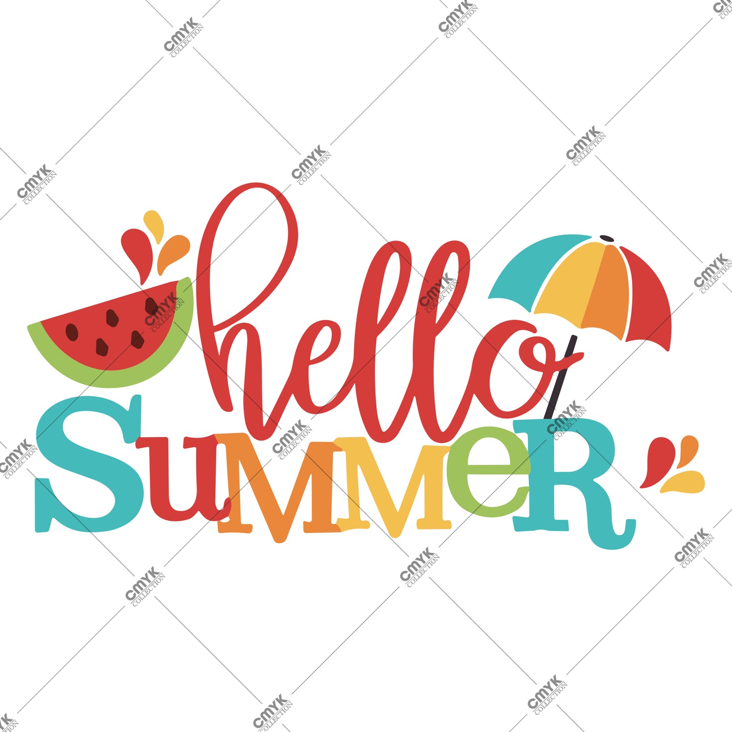 YAZ KOLEKSİYONU DTF TRANSFER -0005 (25 cm)