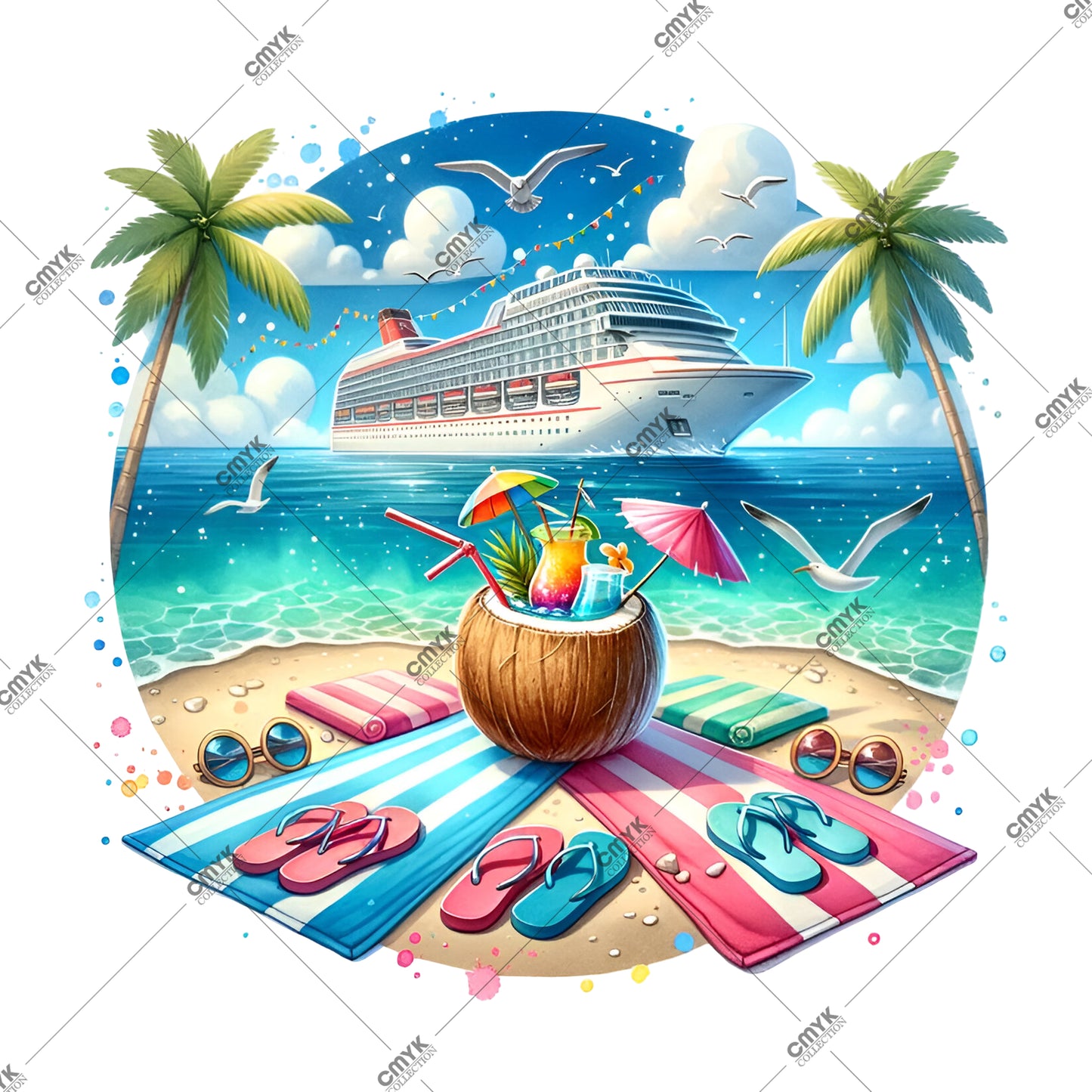 YAZ KOLEKSİYONU DTF TRANSFER -0063 (25 cm)