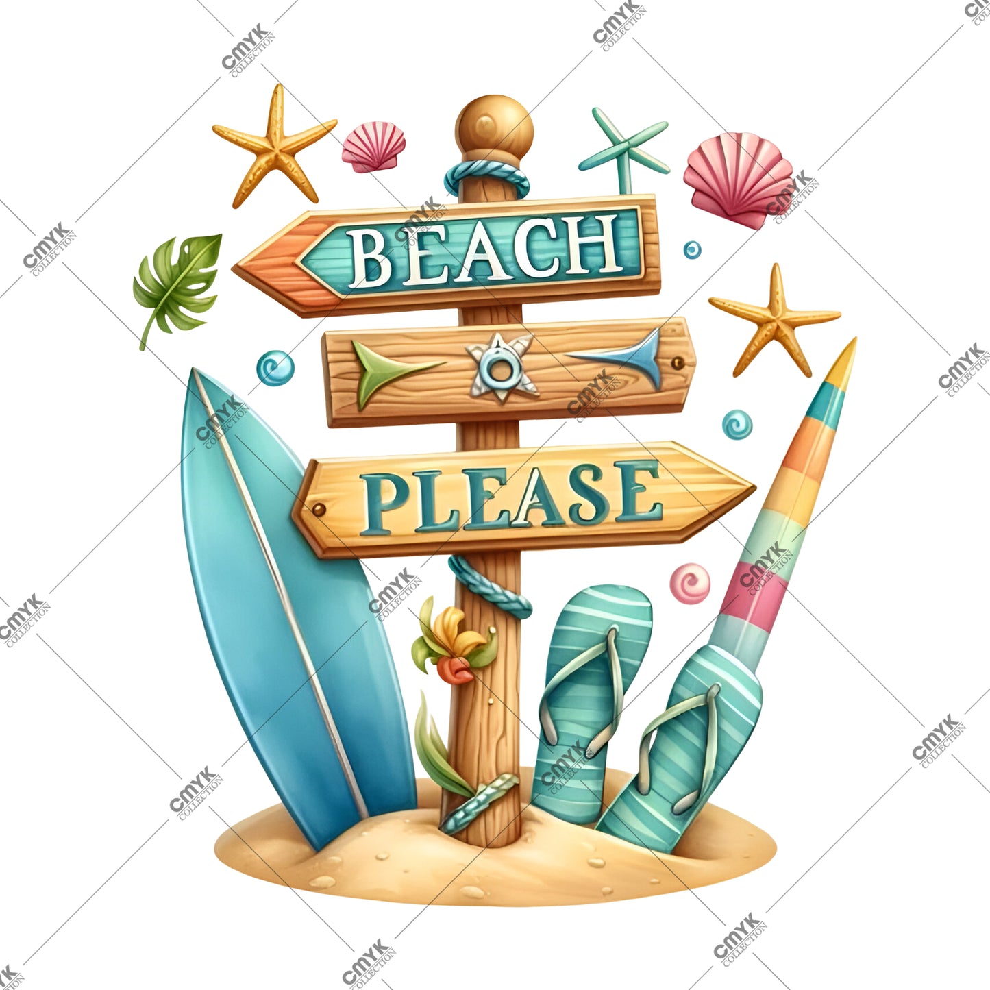 YAZ KOLEKSİYONU DTF TRANSFER -0065 (25 cm)