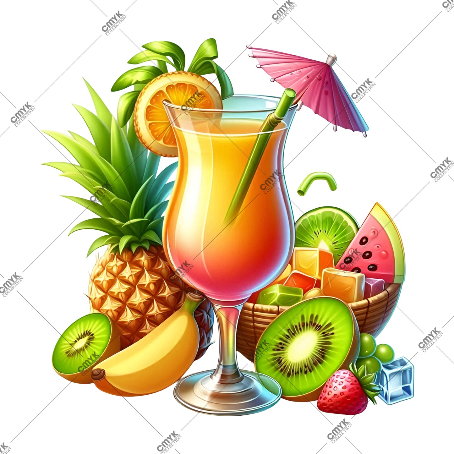 YAZ KOLEKSİYONU DTF TRANSFER -0076 (25 cm)