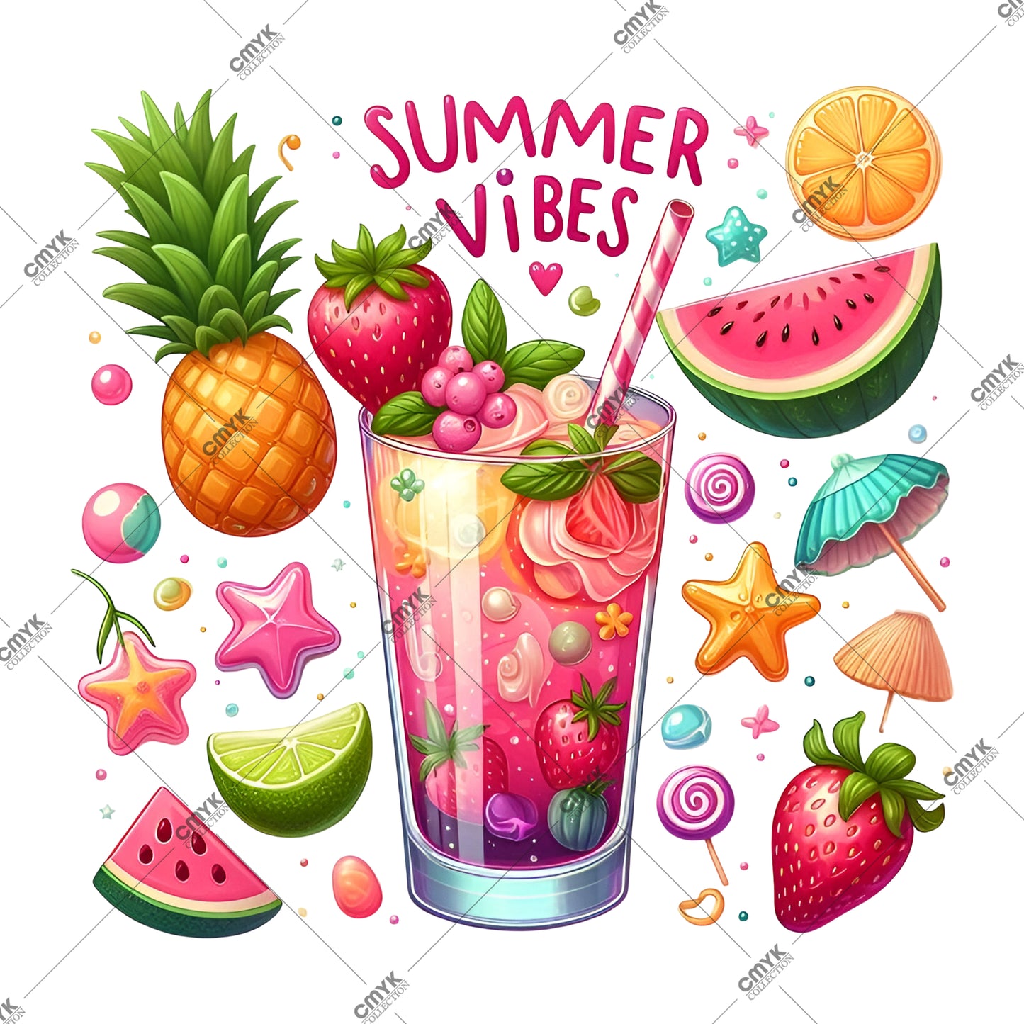 YAZ KOLEKSİYONU DTF TRANSFER -0079 (25 cm)