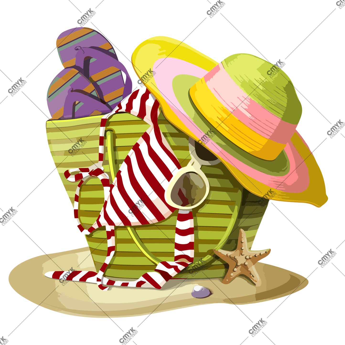 YAZ KOLEKSİYONU DTF TRANSFER -0008 (25 cm)