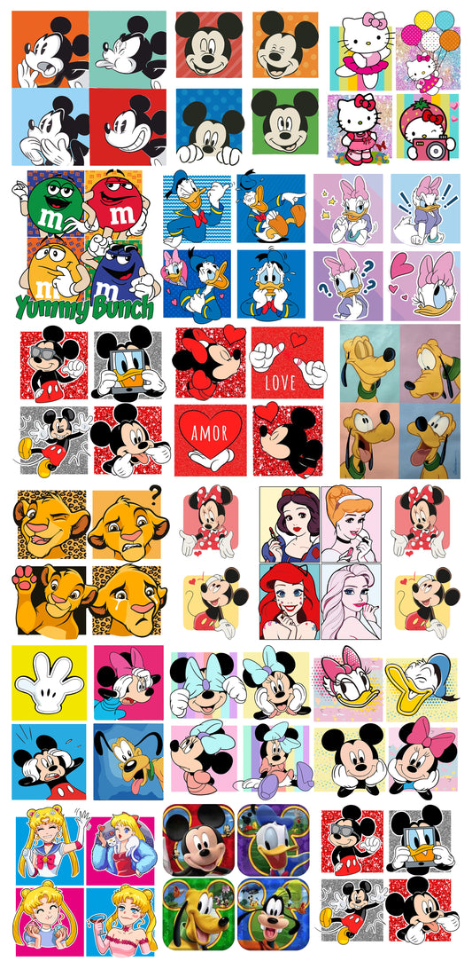4'lü Disney Karakterleri Set