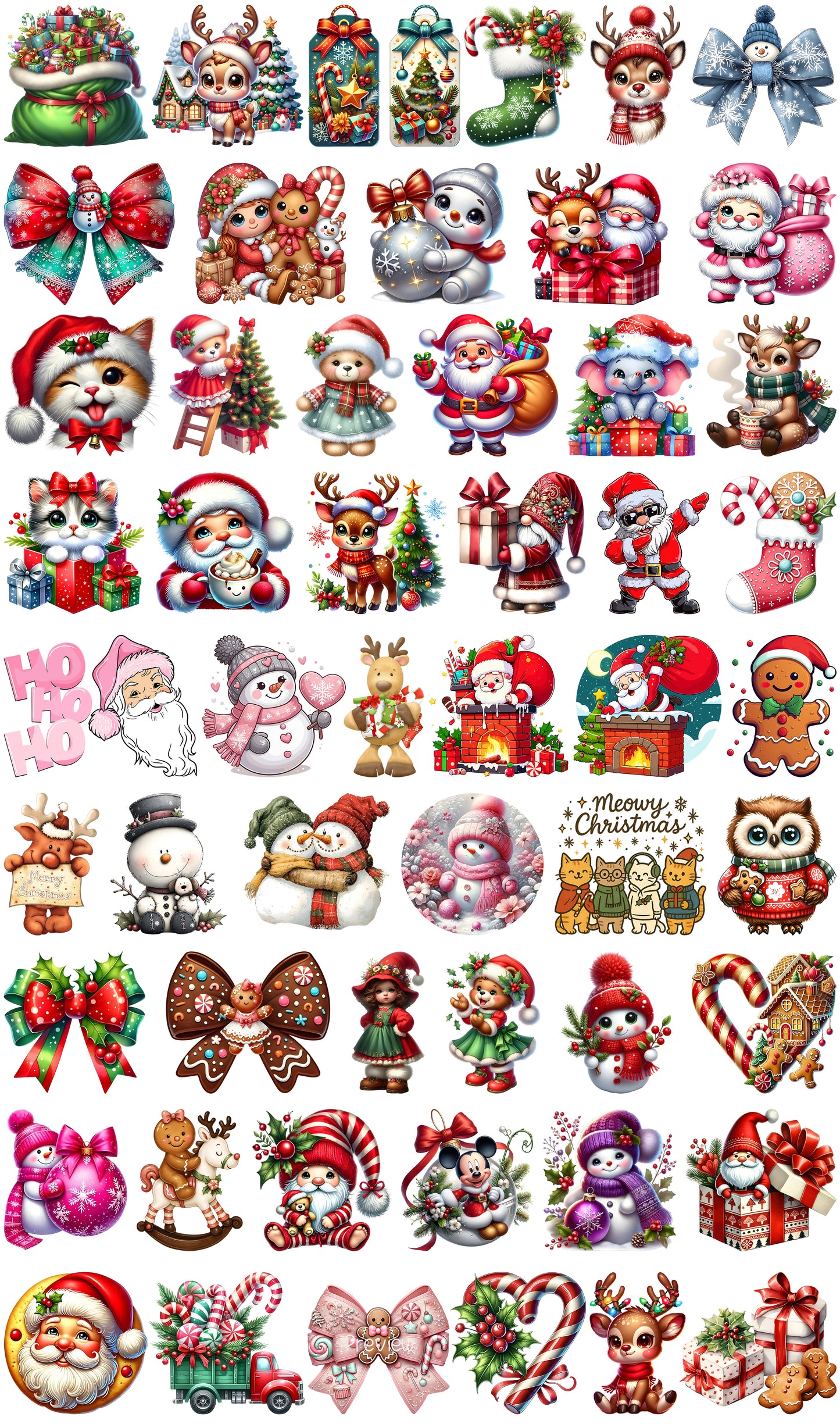 YENİ YIL SET- 5 (10CM - 54 ADET)